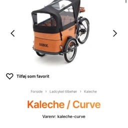 Babboe Kaleche rain tent curve