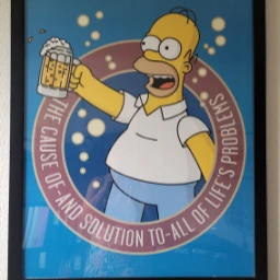 Simpsons Plakat i ramme