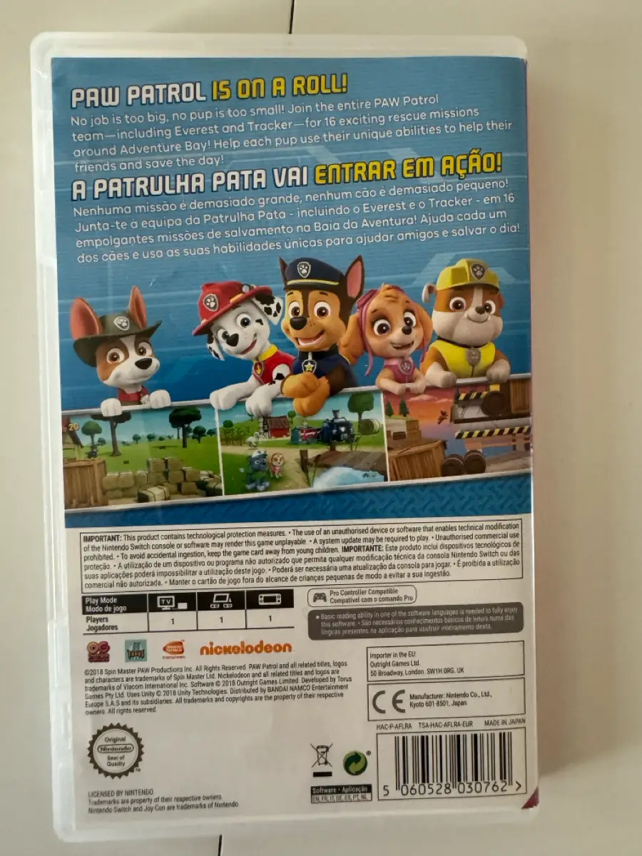 Nintendo switch Paw patrol spil