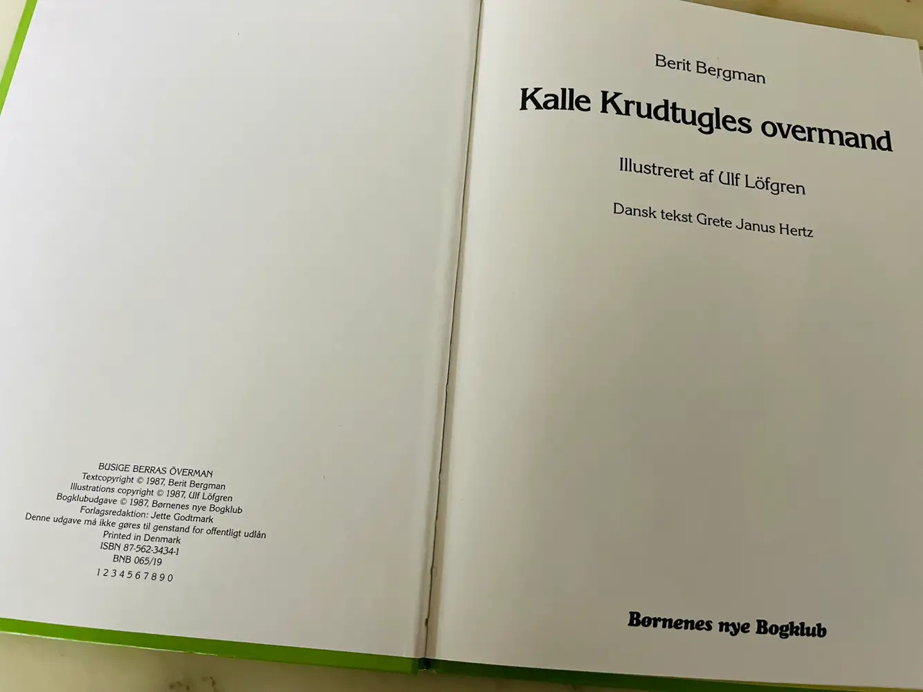 Kalle Krudtugles overmand Bog bøger