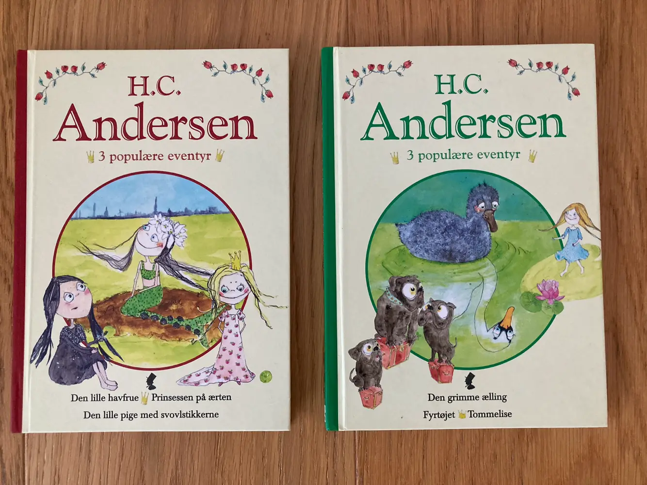 H C Andersen 3 populære eventyr 2 dejlige bøger