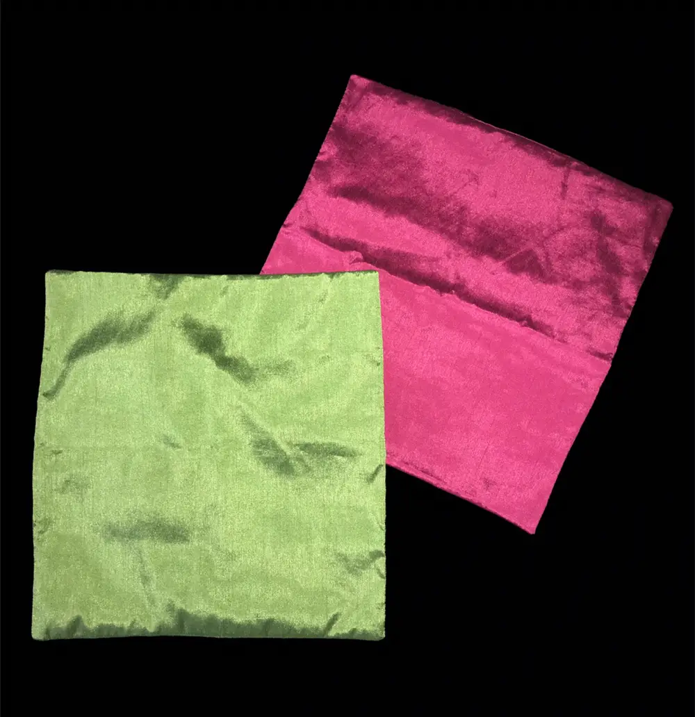 Pudebetræk til pyntepuder pink grøn lyserød måler 40 x 4