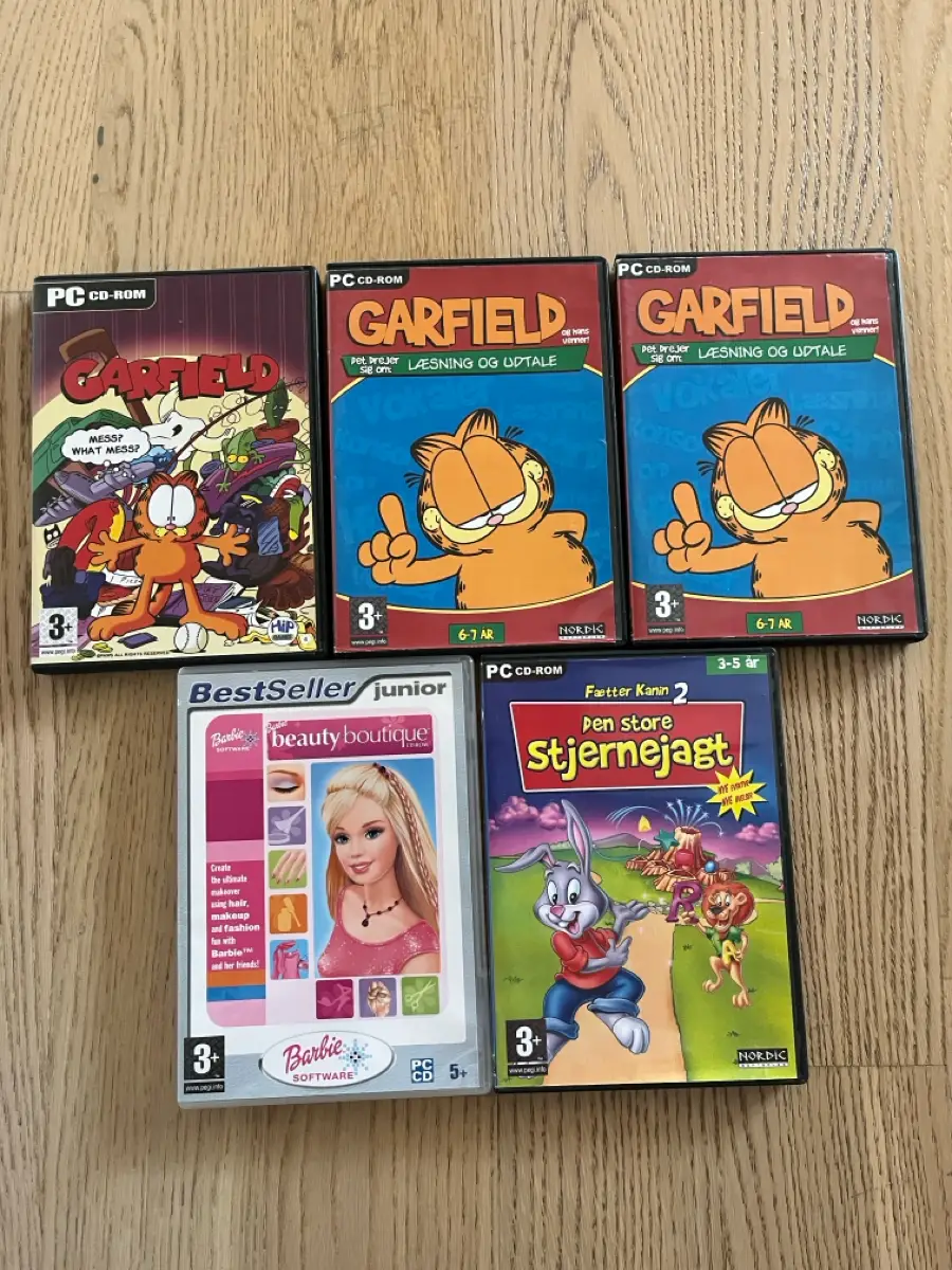 Garfield Barbie Fætter kanin PC spil