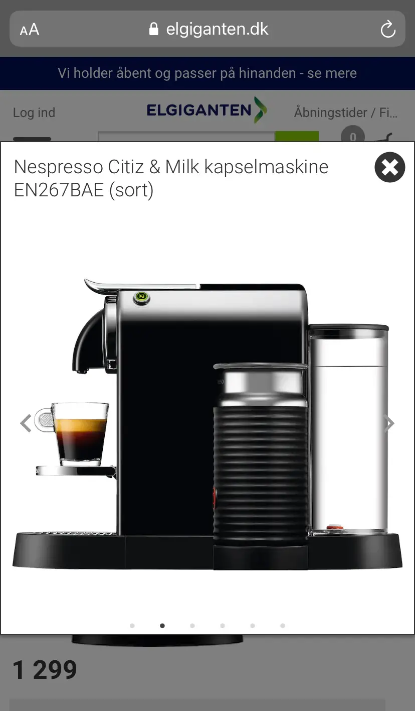 Nespresso Kaffemaskine