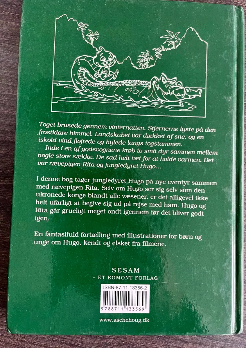 Jungledyret Hugo På eventyr med Rita Læs højt bog højtlæsning sjov