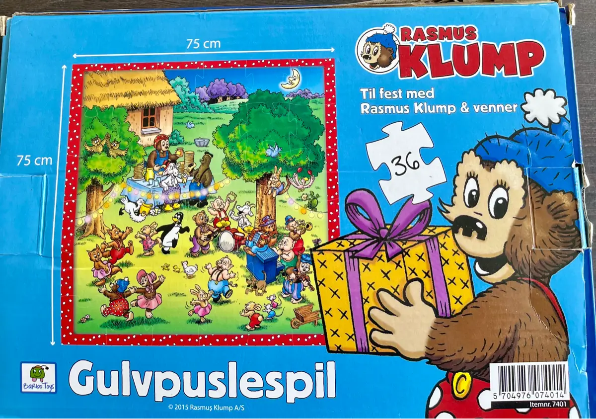 KREA Rasmus Klump Gulvpuslespil sto