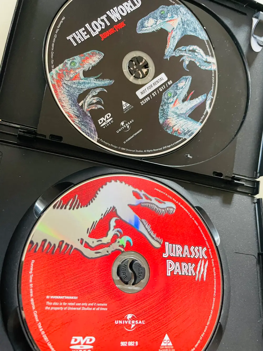 Jurassic park Dvd film