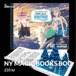 Ny Books Magic bog Den lille havfrue levende sider spil lancerer me