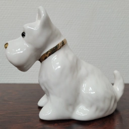 Retro Porcelænsfigur hund