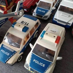 Playmobil Brandbil politibil helikopte