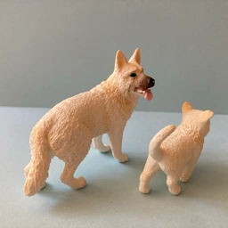 Schleich Hvide schæferhunde