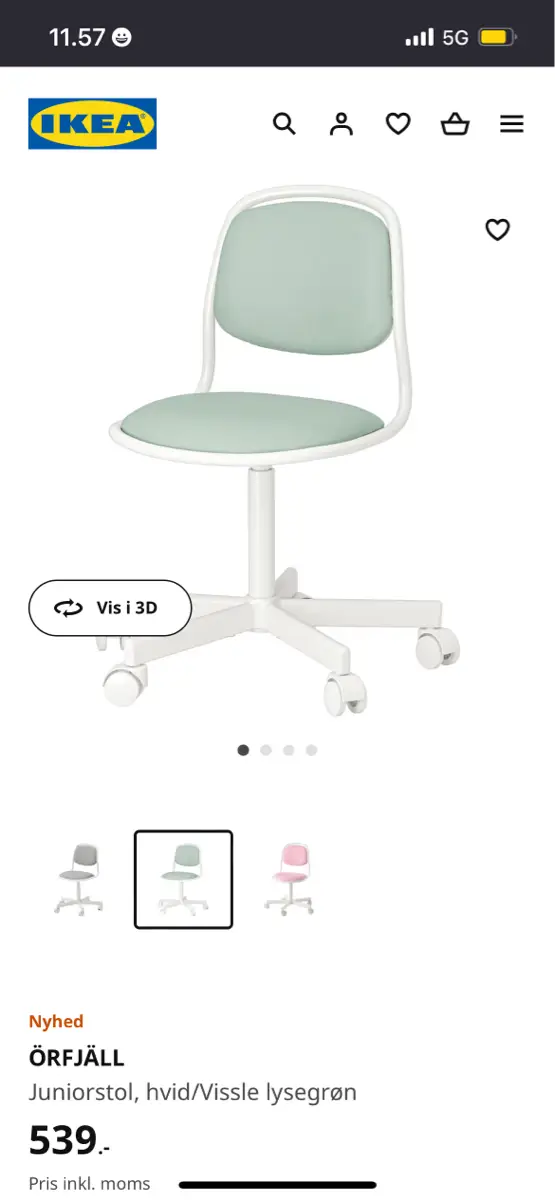 ÖRFJÄLL Ikea Junior stol