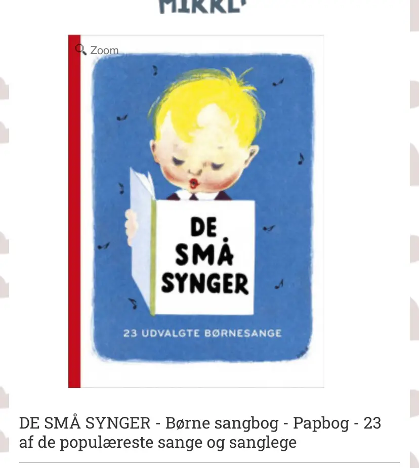 de små synger Sangbog