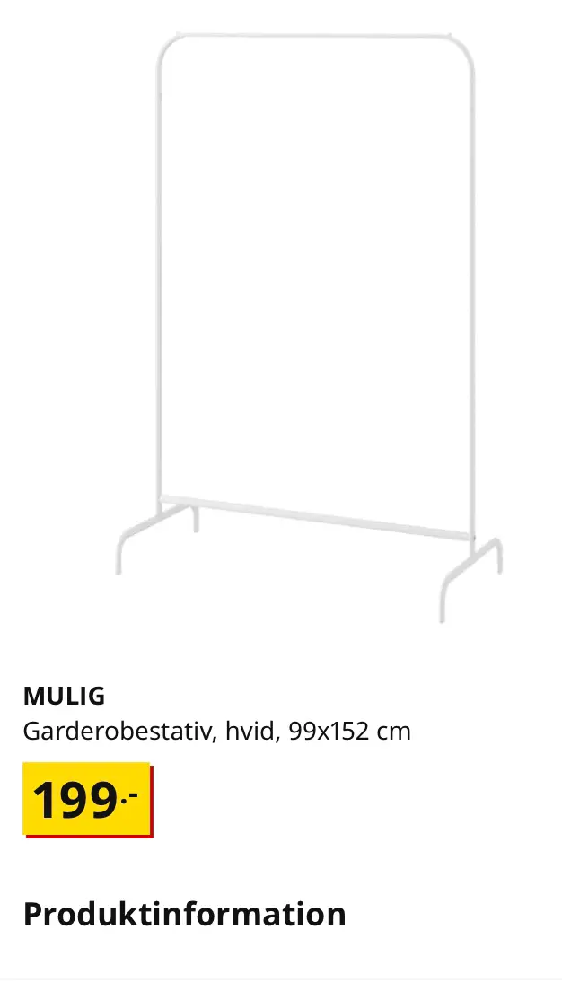 Ikea - Mulig Garderobestativ