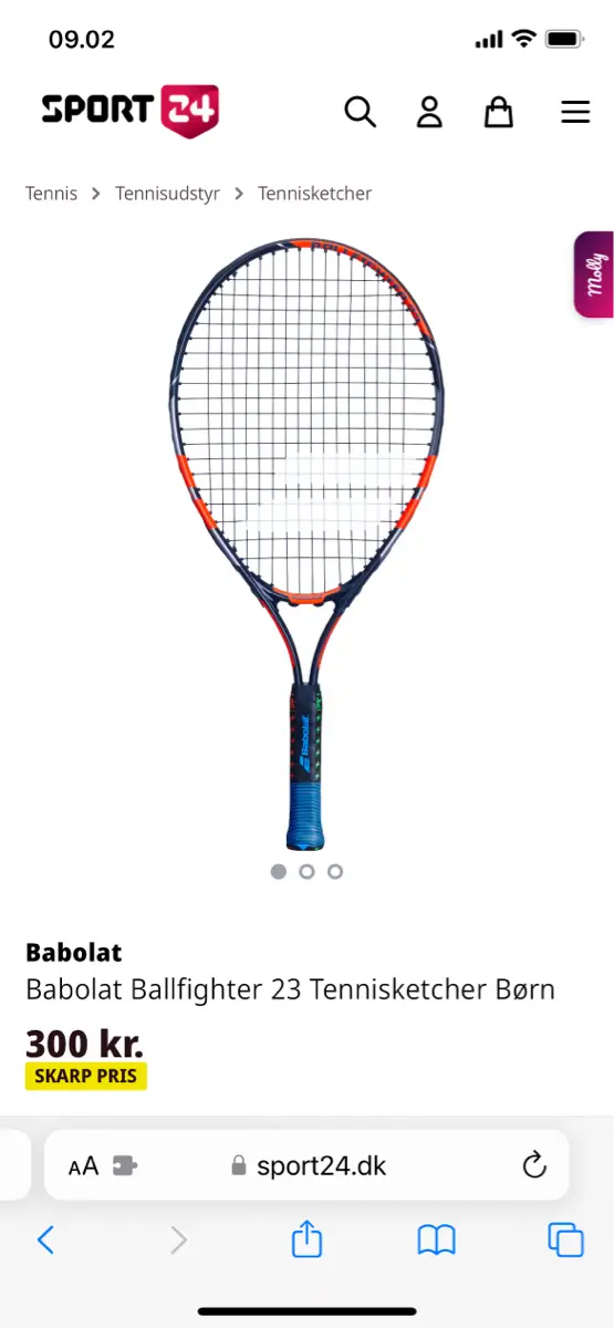 Babolat Tennisketcher m taske og bold