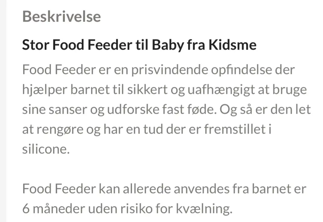 Kidsme Foodfeeder