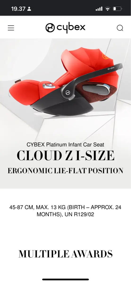 CYBEX ISOFIX autostole