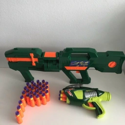 Nerf air blasters incl veste Nerf våben/vest m Tilbehør