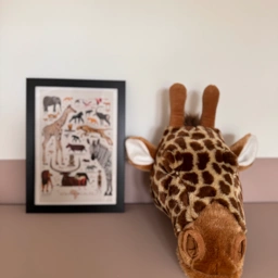 Ukendt Giraf hoved til væg