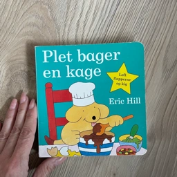 Plet bager en kage Eric Hill papbog om plet