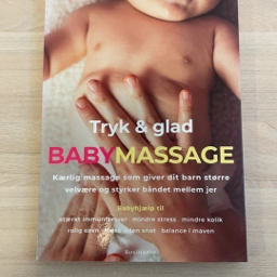 Tryk og glad babymassage Baby massage bog