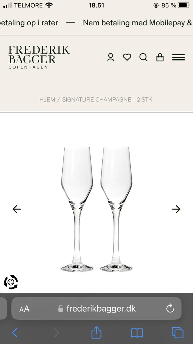 Frederik Bagger Champagne glas