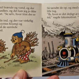 Rasmus Klump og det glemte tog Pixi bog fra DSB