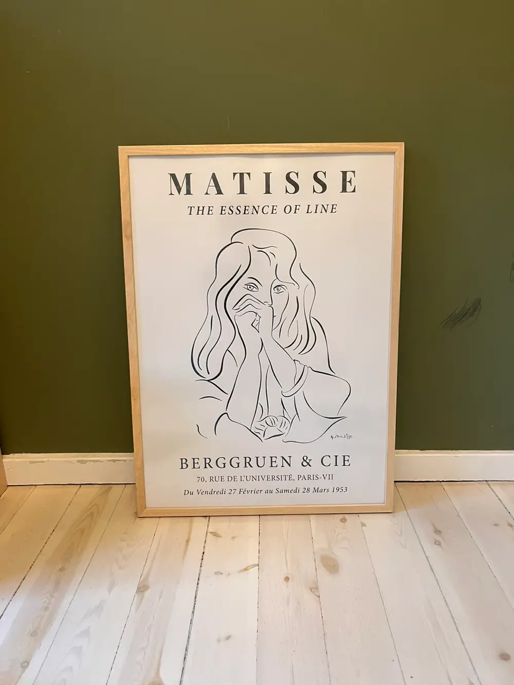 Matisse i træramme Plakater