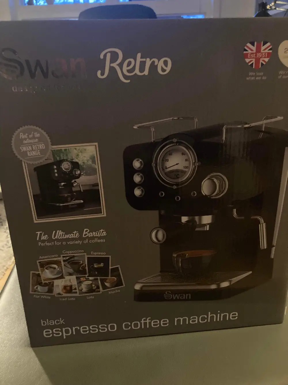 Swan retro Espresso maskine