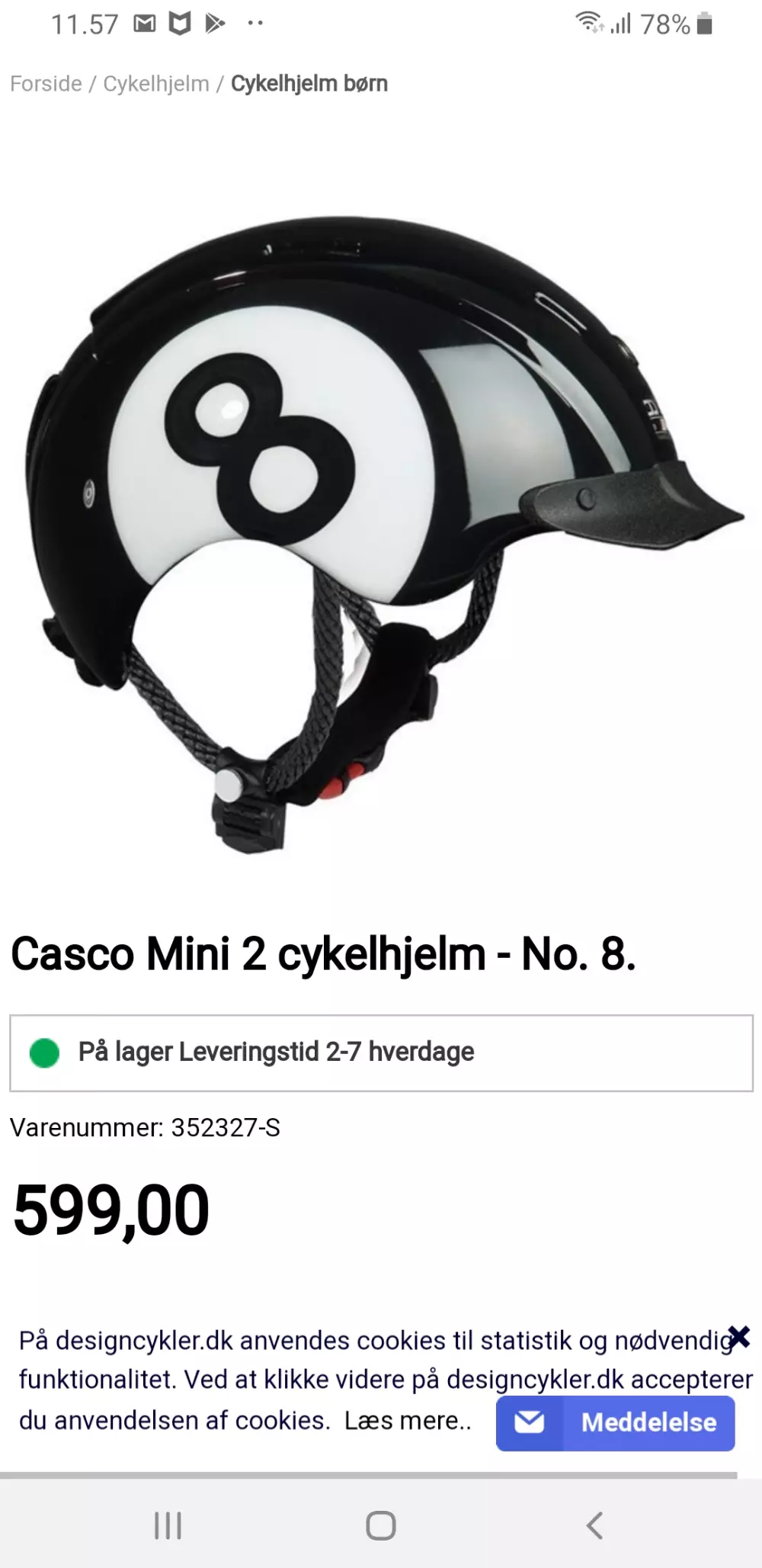 Casco cykelhjelm