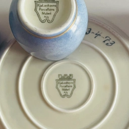 Kjøbenhavn porcellain Plat De Menage Salt Peber og S