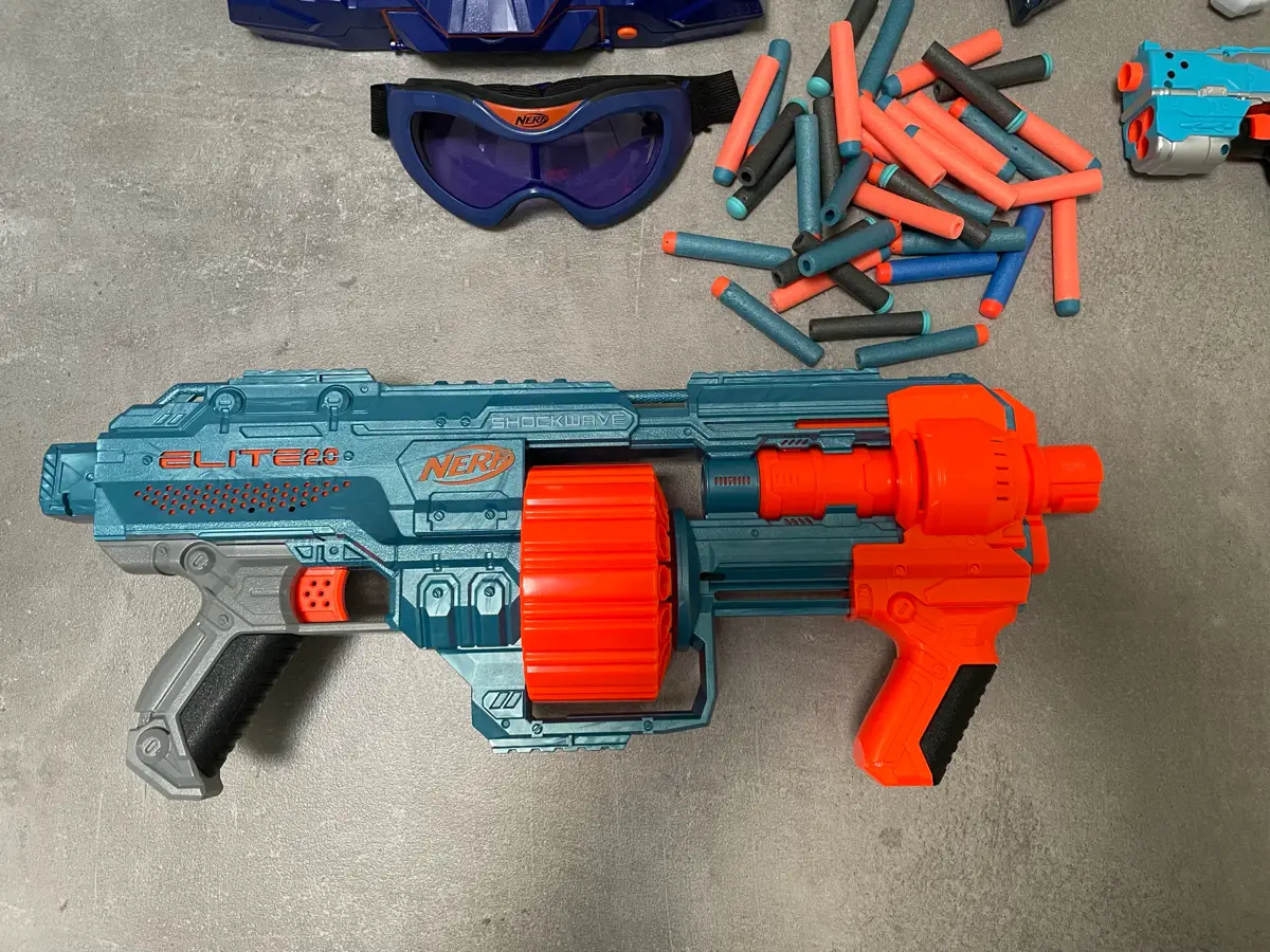 Nerf Div Nerf guns + udstyr