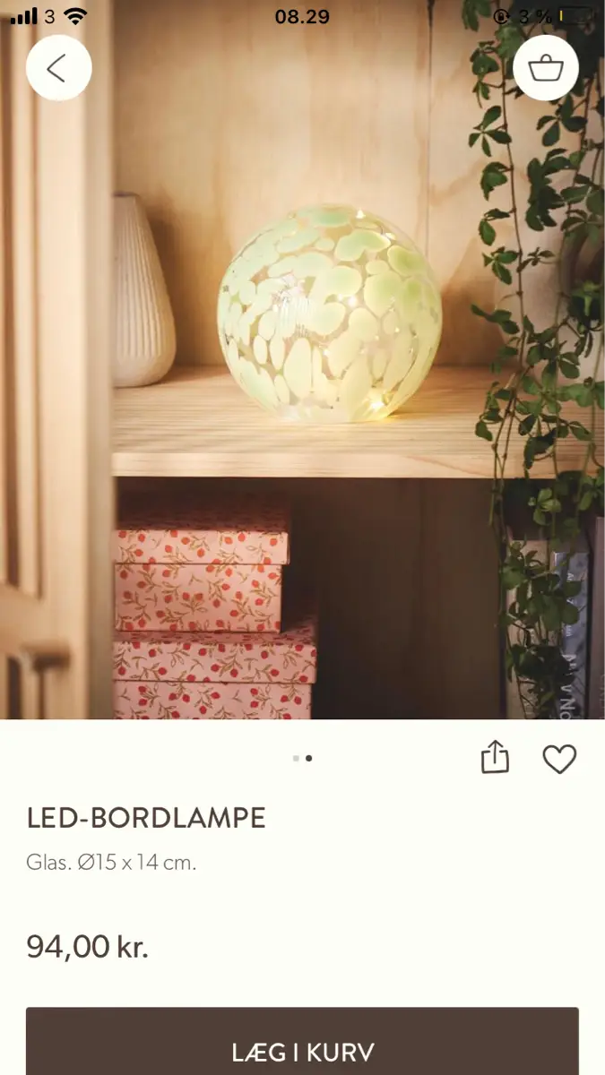 Søstrene Grene Bordlampe