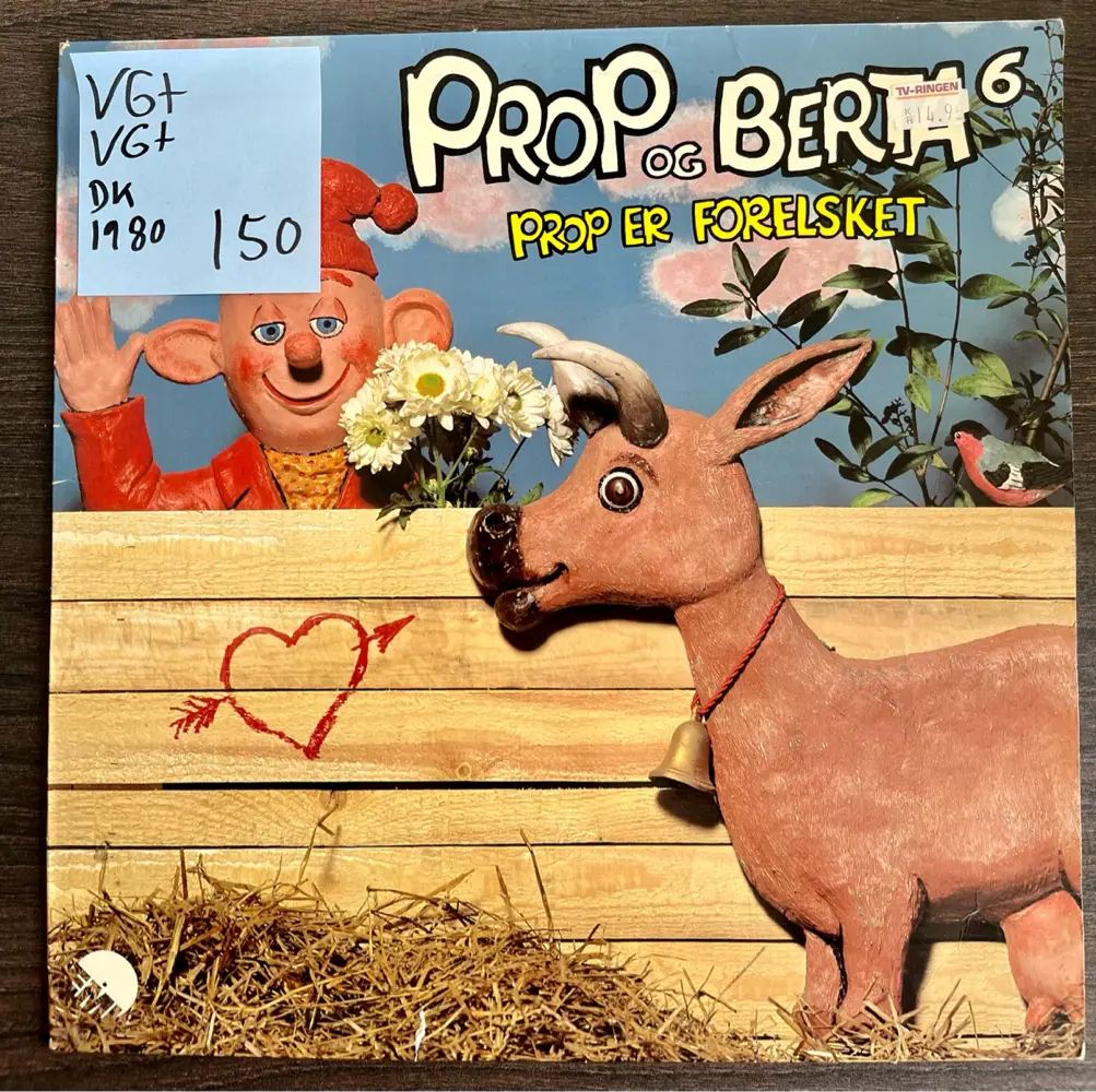 Prop  Berta vinyl LP hørespil Prop er forelsket lp
