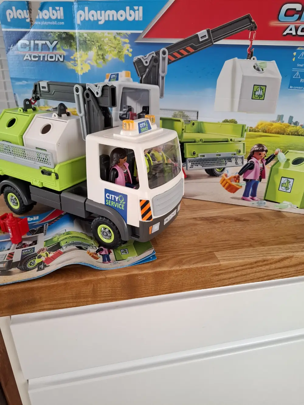 Playmobil Lastbil med kran til container