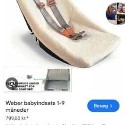 Weber Babyindsats til ladcykel