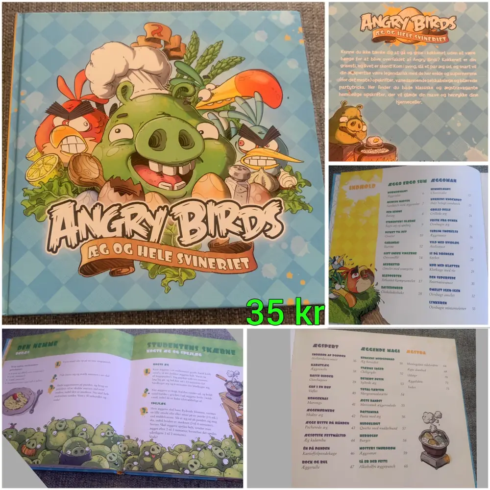 Angry Birds kogebog med æg Bog