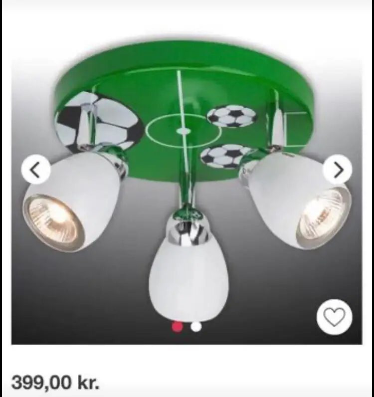 Ukendt Loftslampe med fodbolde