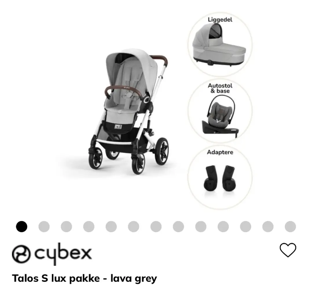 CYBEX Klapvogn barnevogn autostol