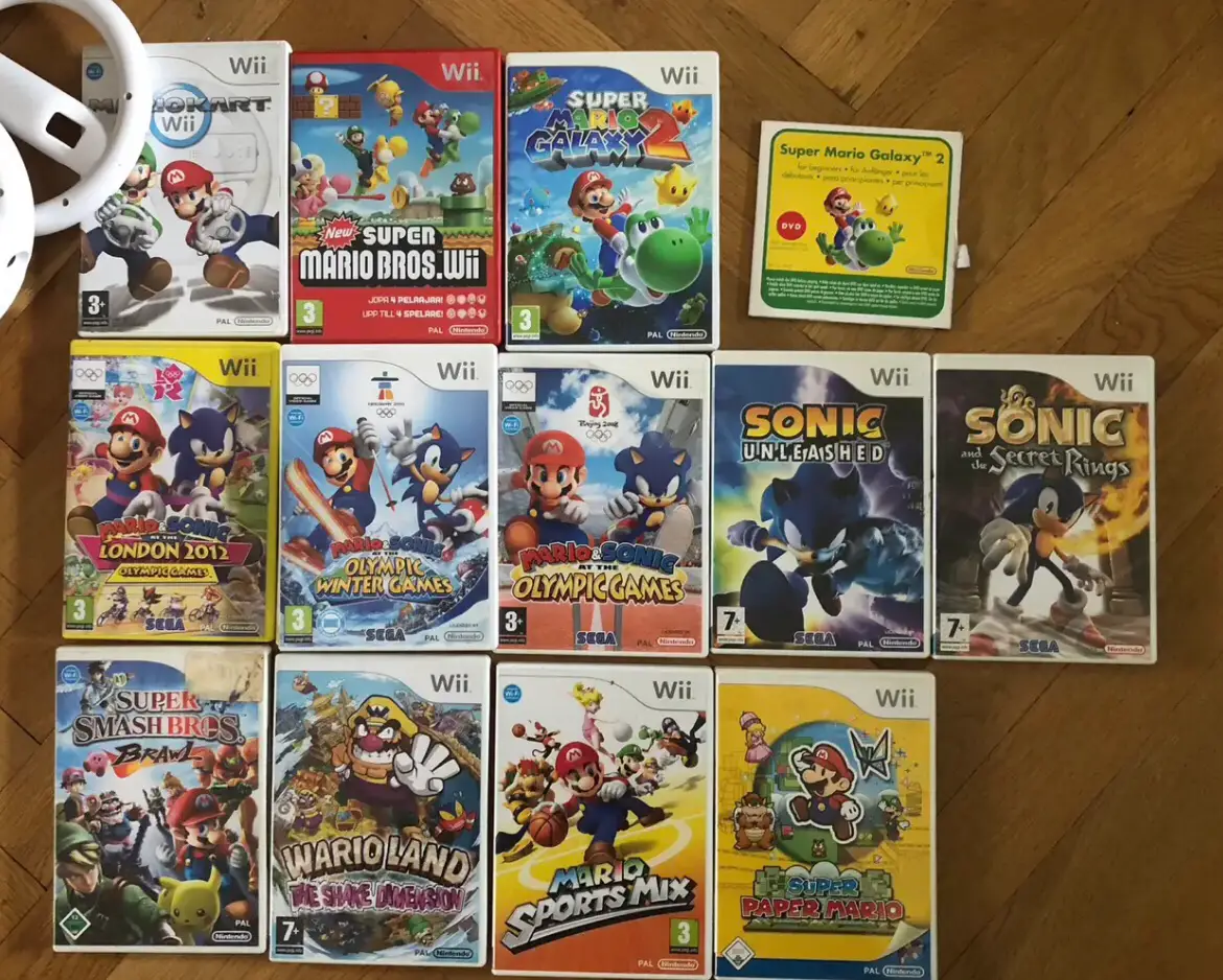 Nintendo Wii konsol og spil