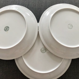 Lyngby porcelæn 3 Retro tallerkner Lotus