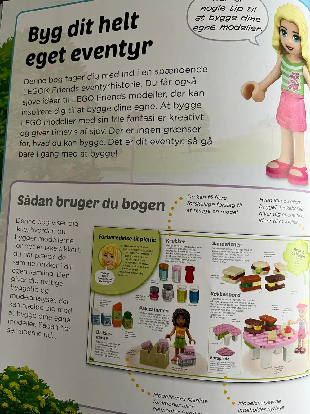 Lego Friends Byg Dit eget eventyr bog Bog med historie og byggeplane