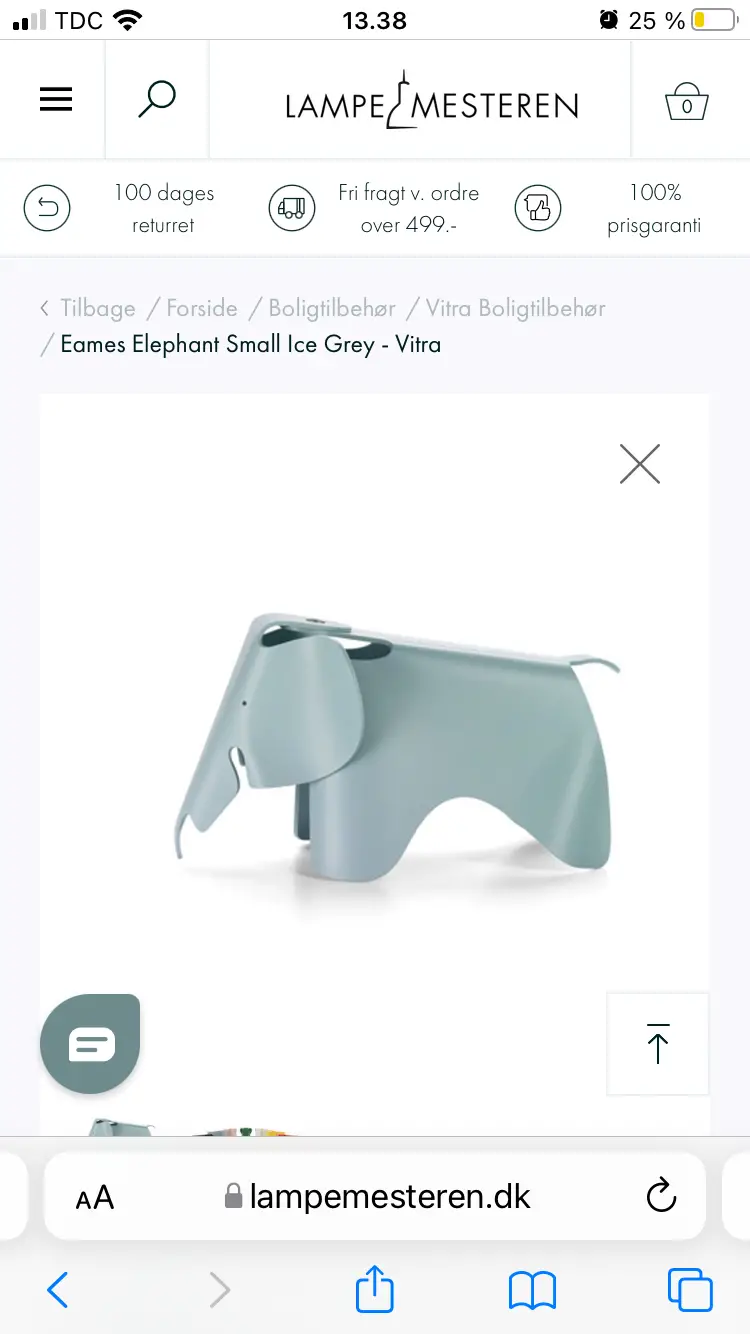 Ukendt Eames elefant skammel Stor