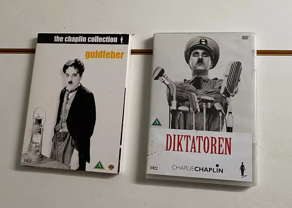Charlie Chaplin 3 stk DVD