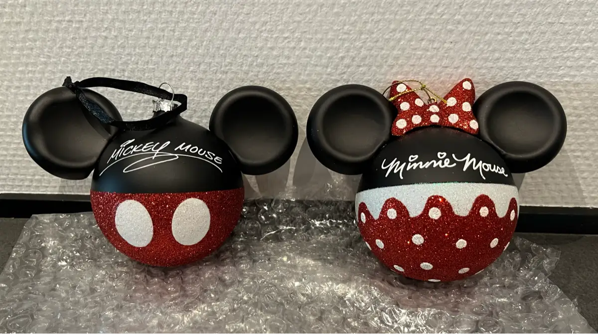 Disney Minnie  Mickey Mouse Julekugler