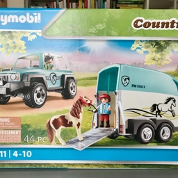 Playmobil Bil med hesteanhænger