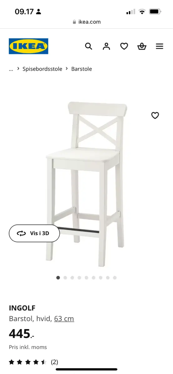 IKEA Juniorstol / barstol