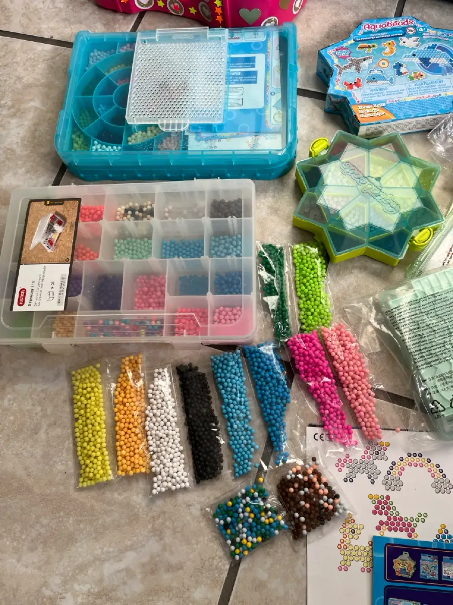 Ukendt Aqua beads sæt og perler