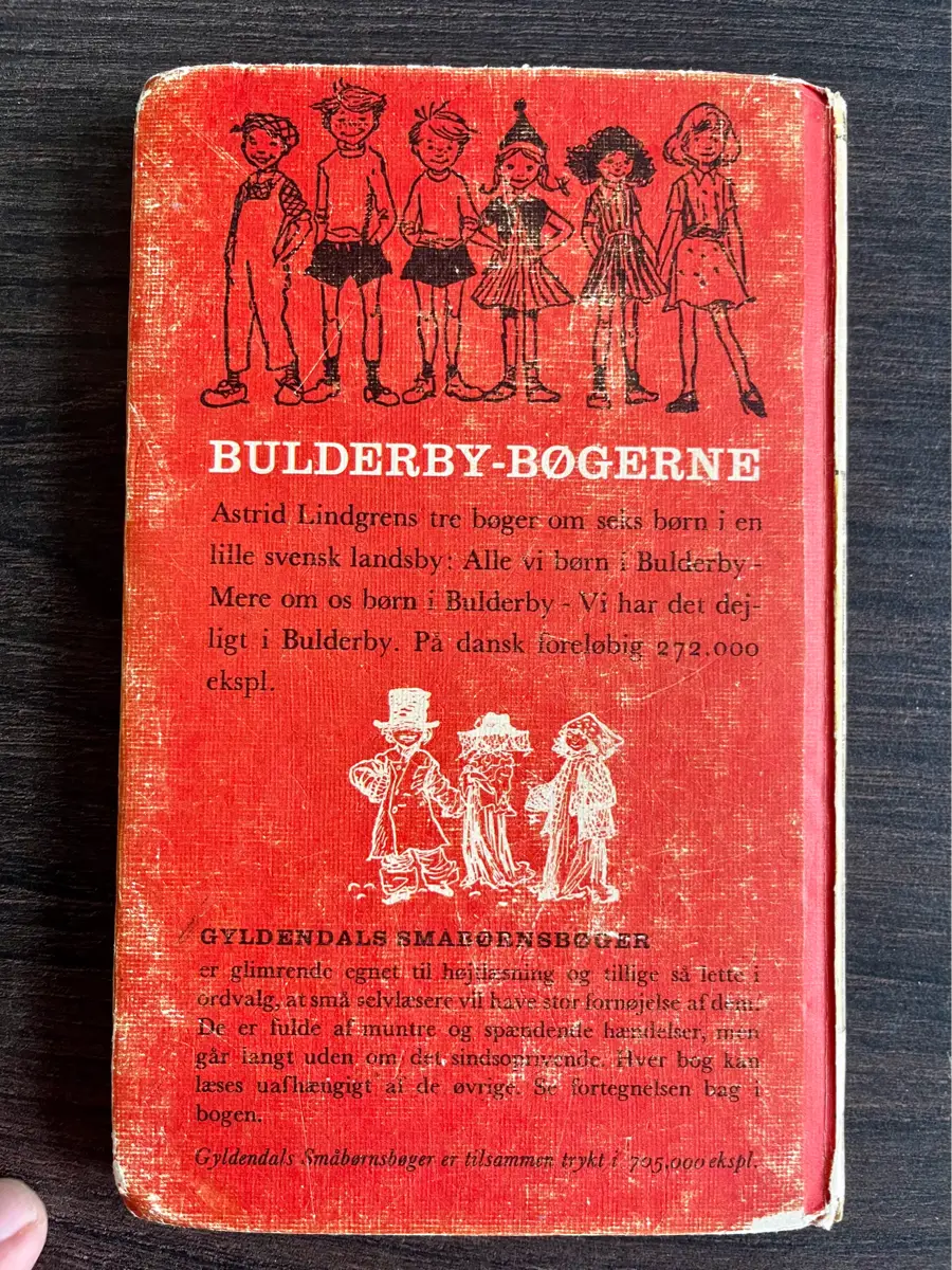 Alle vi børn i Bulderby Astrid Lindgren Bog klassiker vintage bog