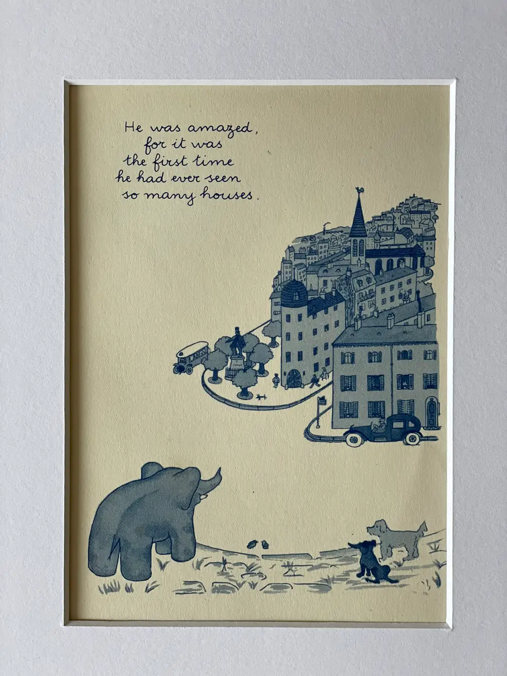 Babar Original vintage print